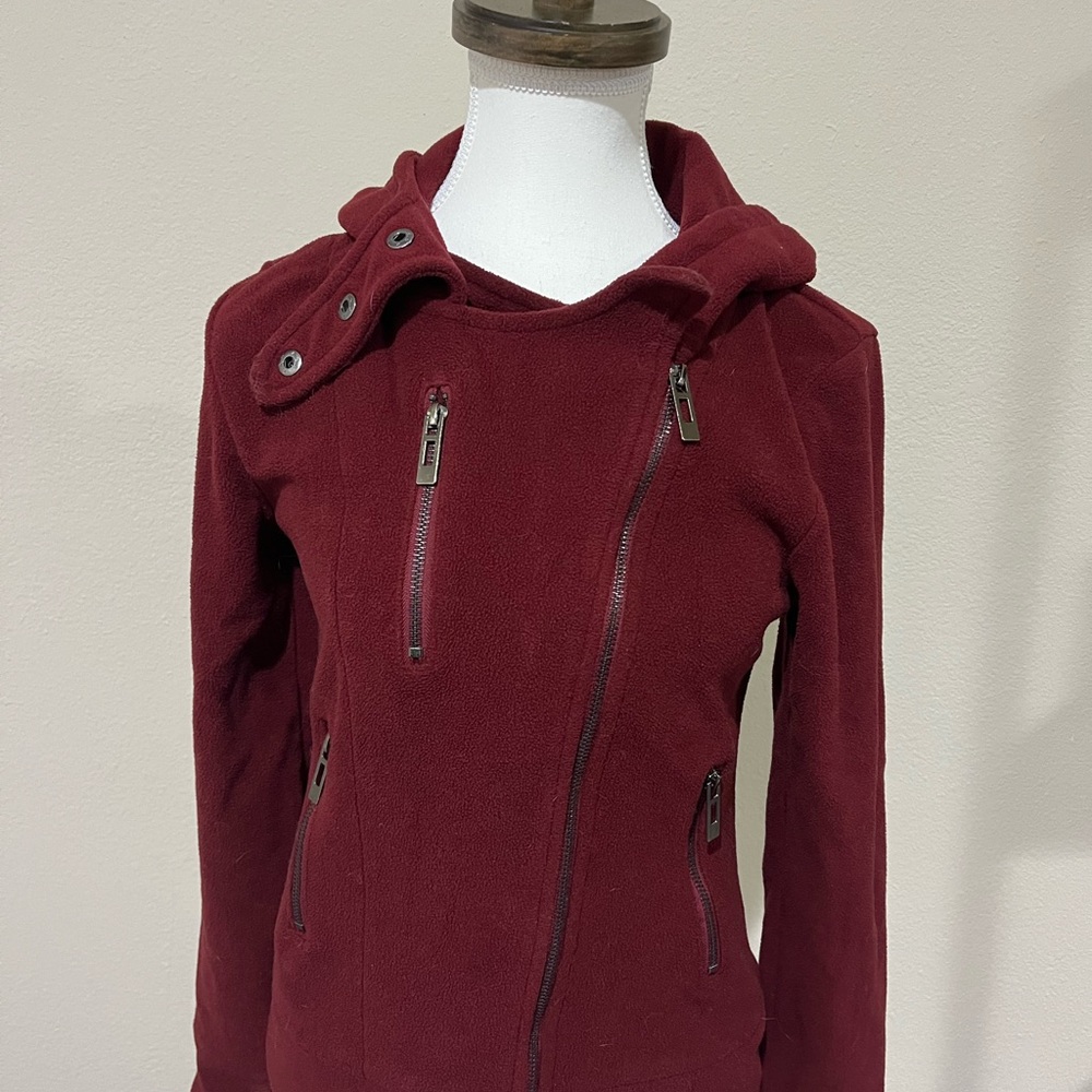 Doublju Women's Deep Red Utility Jacket